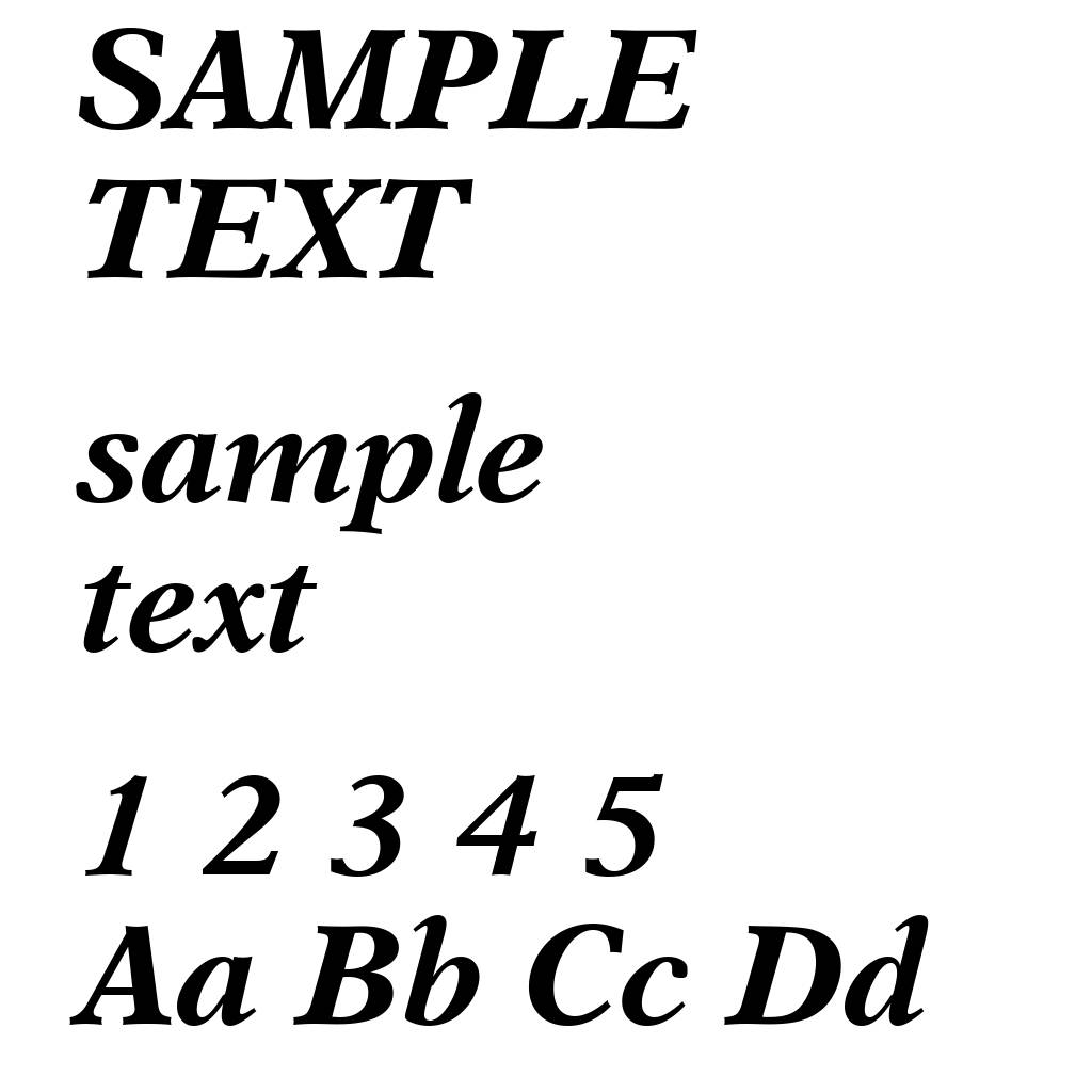 Dutch 823 Bold Italic BT
