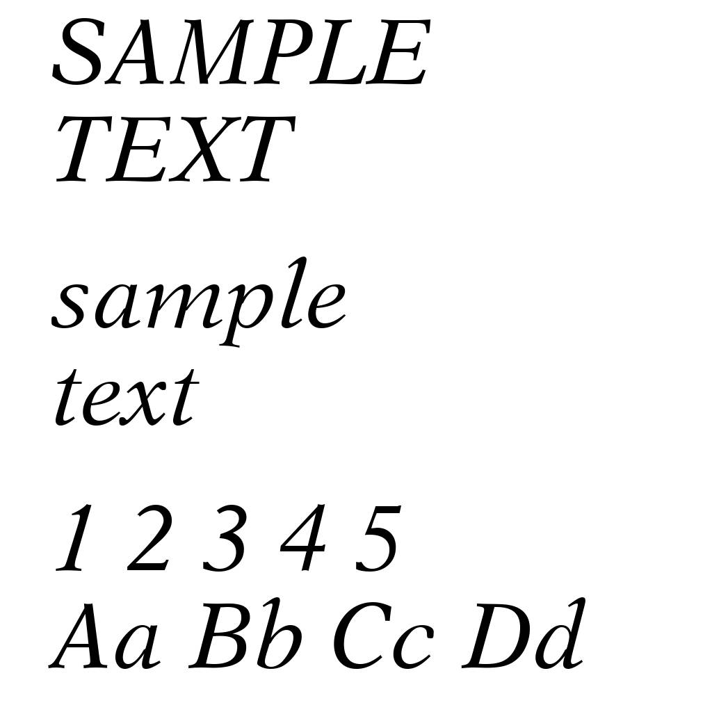Dutch 823 Italic BT