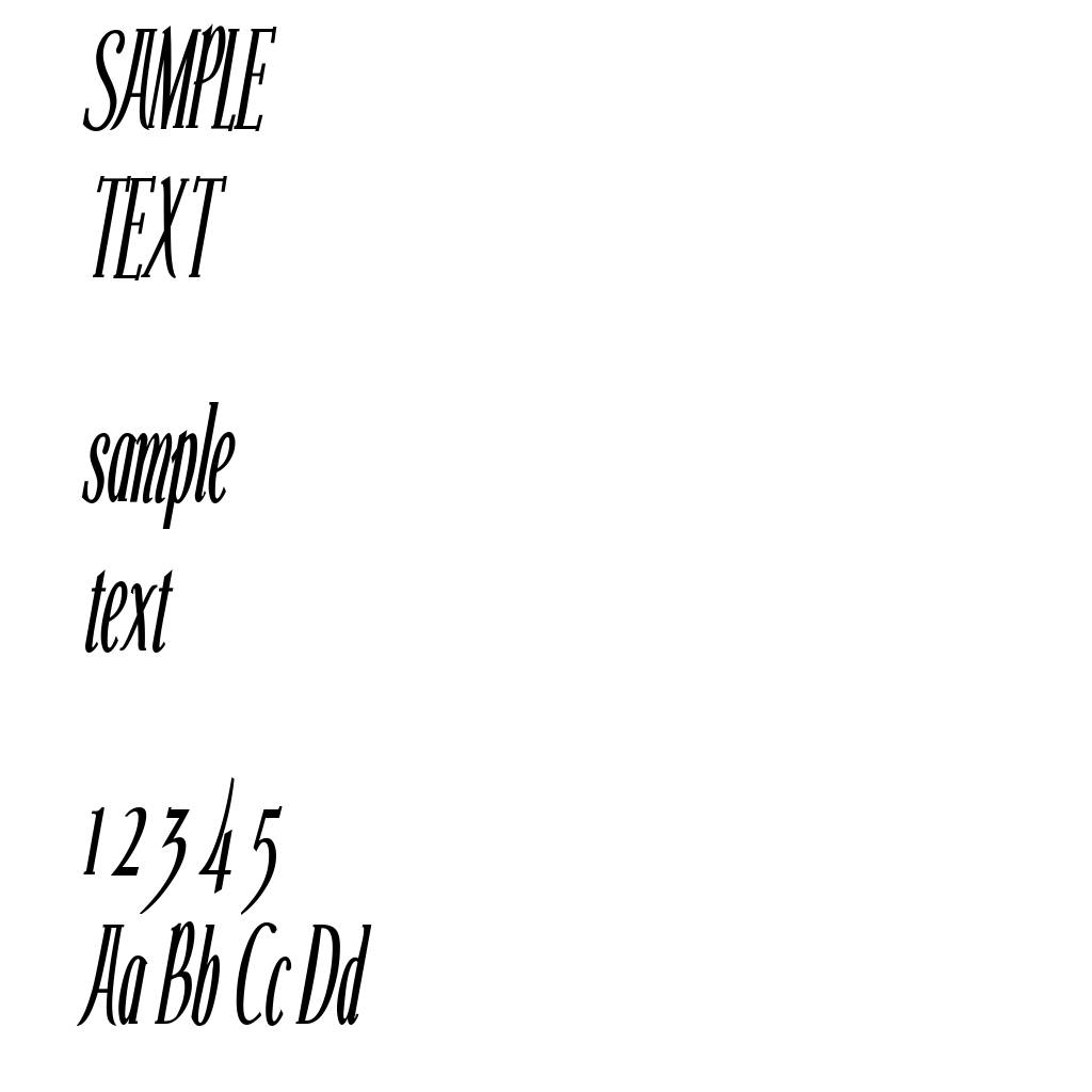 Echelon Condensed Italic