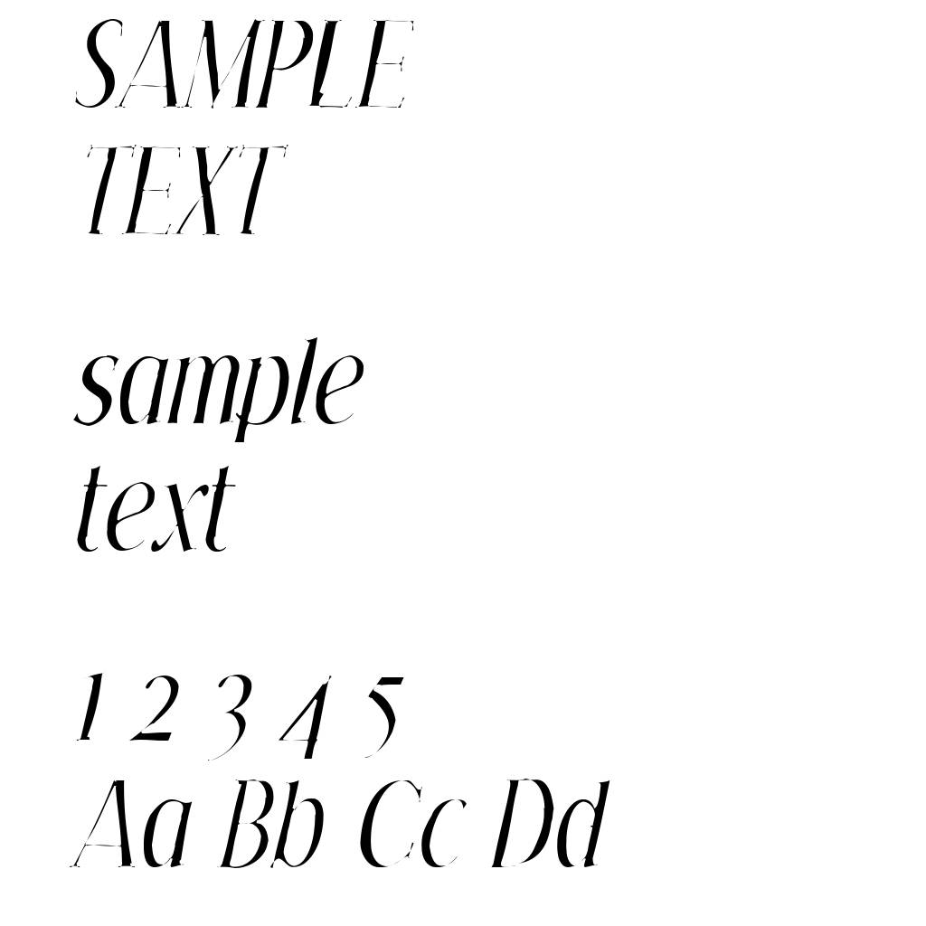 Effloresce Gaunt Italic