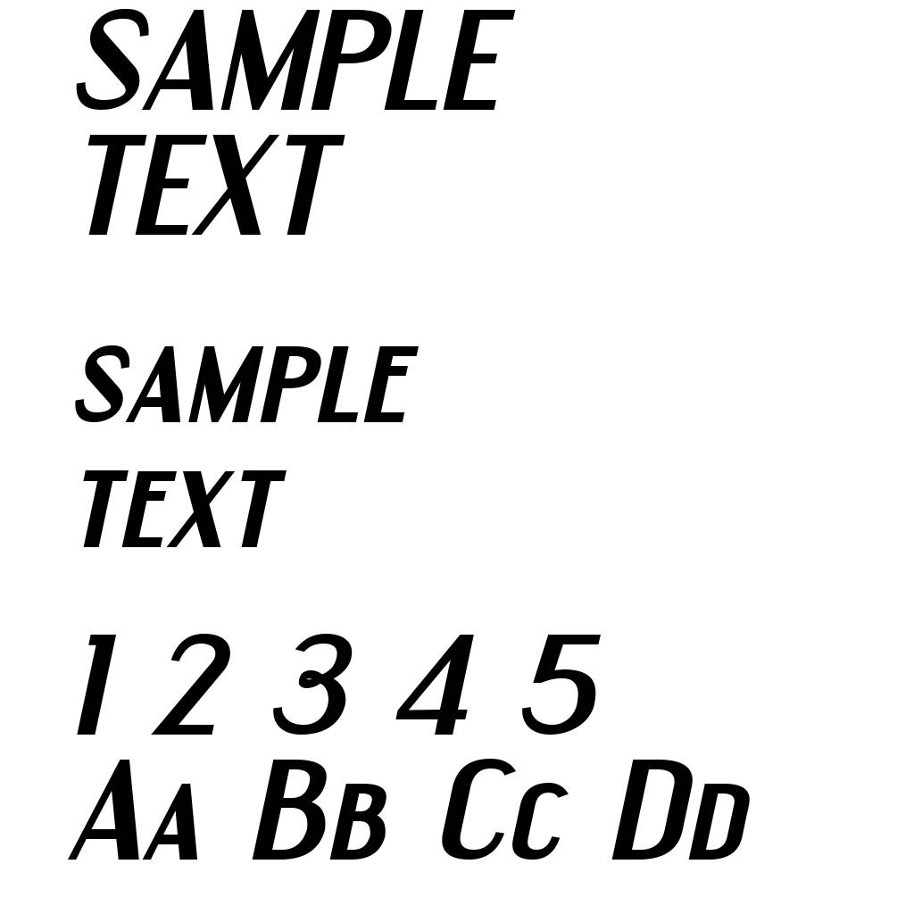Engebrechtre Expanded Bold Italic