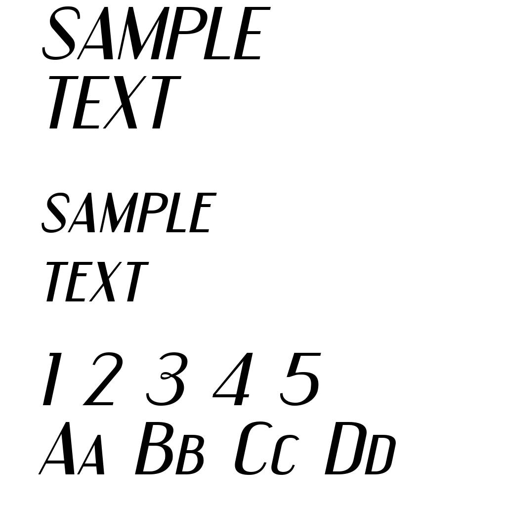 Engebrechtre Expanded Italic