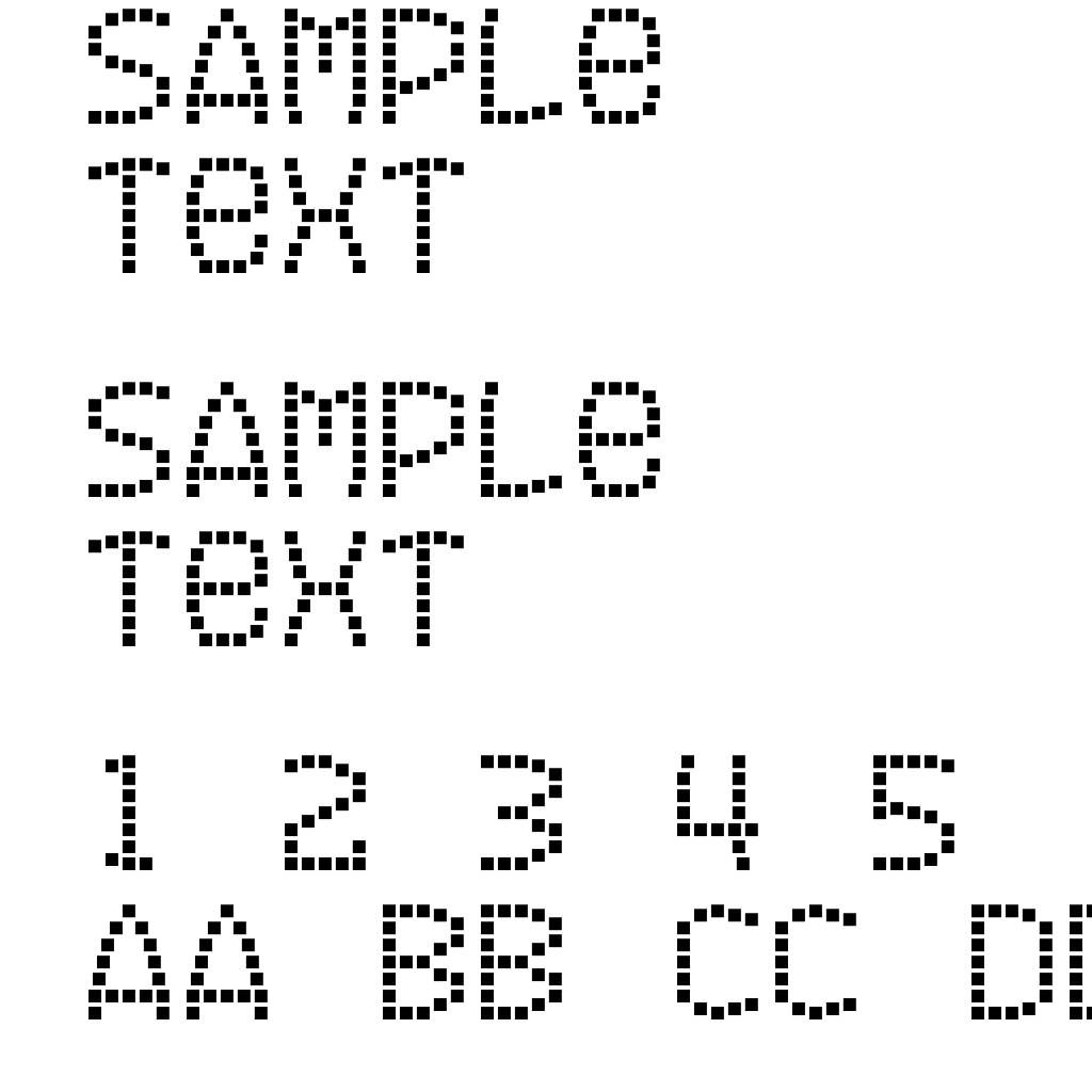 Exit font for a film