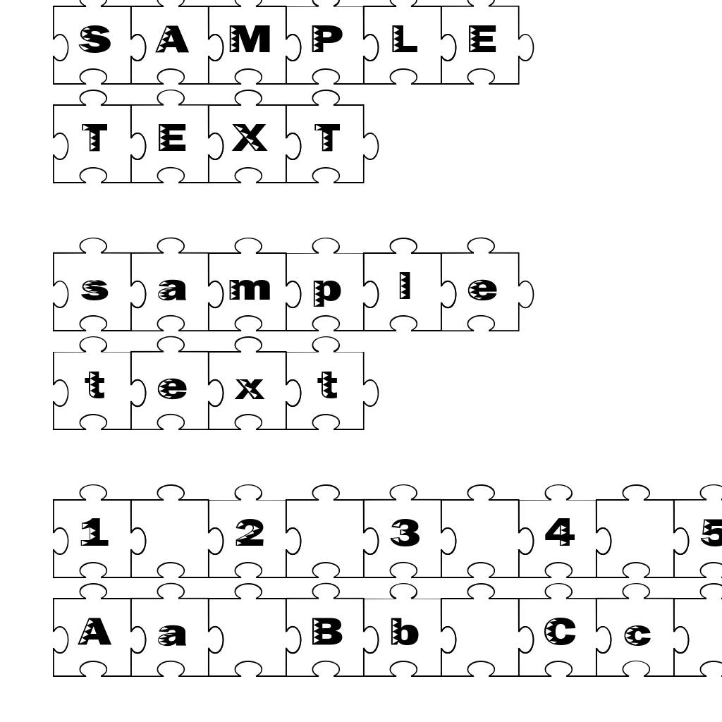 Failed Font 2   Jigsaw