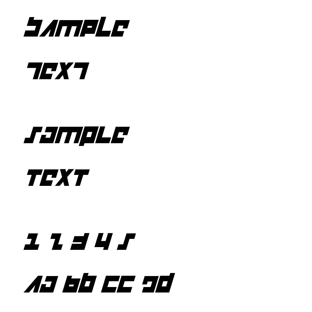 Flight Corps Condensed Italic