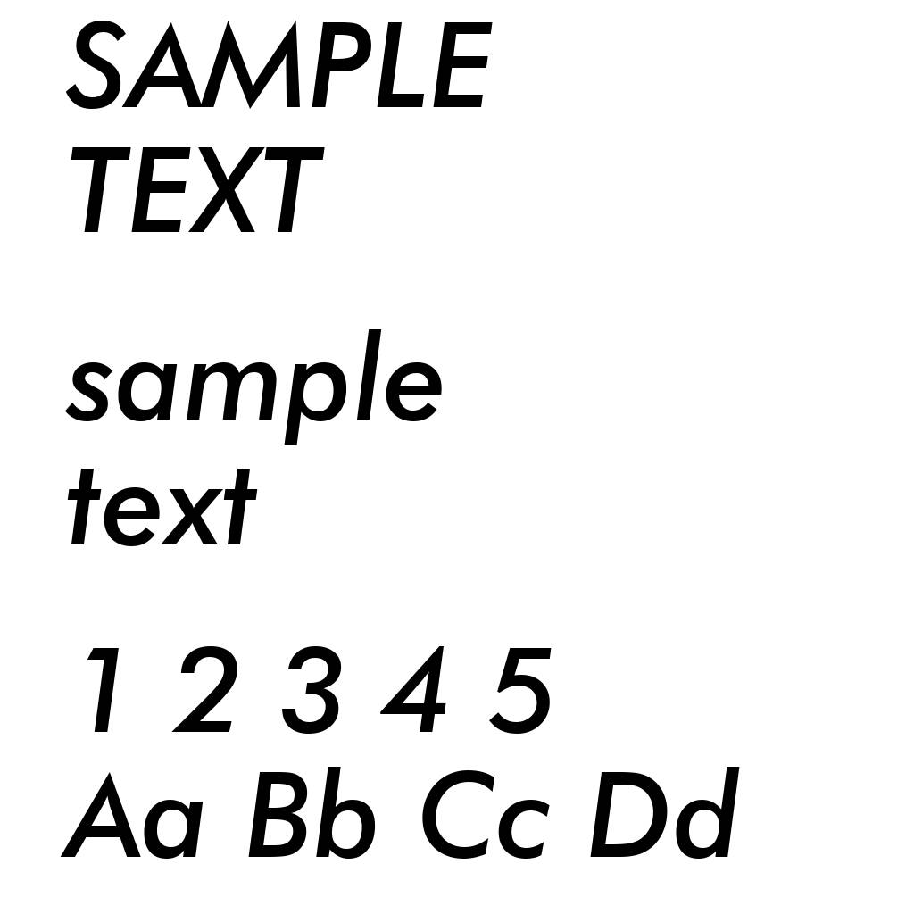 Futura Medium Italic BT