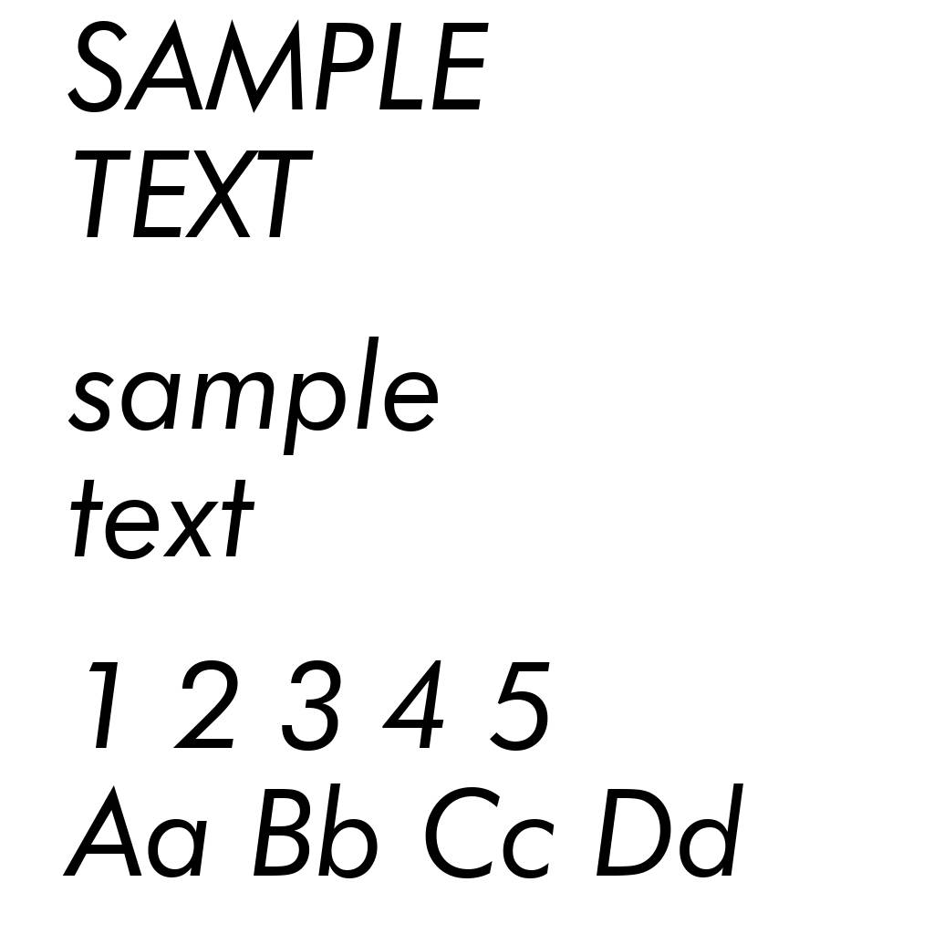 Futura Book Italic BT