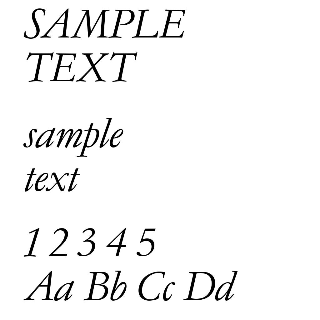 GaramondNo4CyrTCYLig Italic