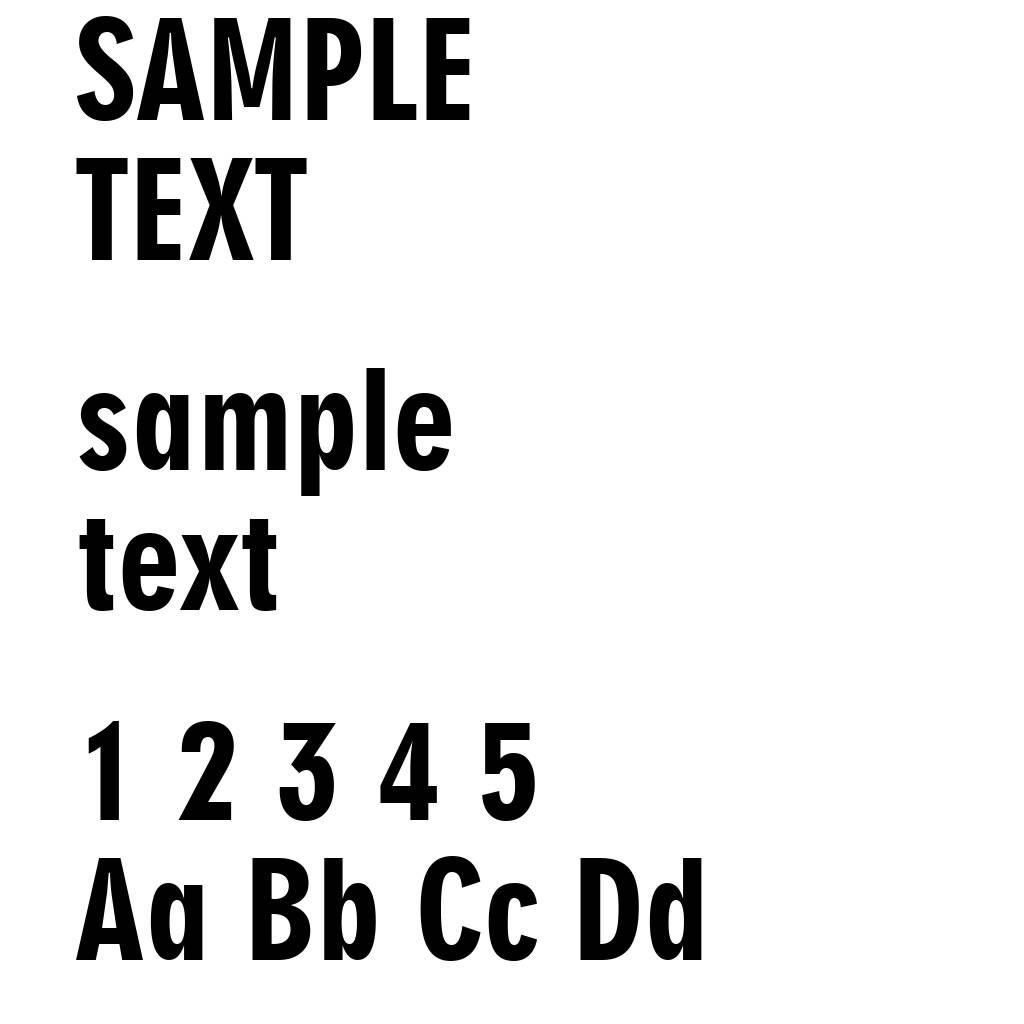 Geometric 706 Black Condensed BT