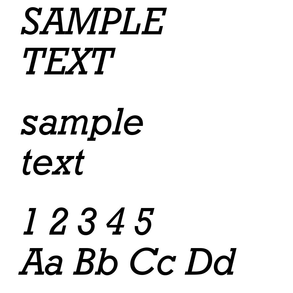 Geometric Slabserif 712 Medium Italic BT