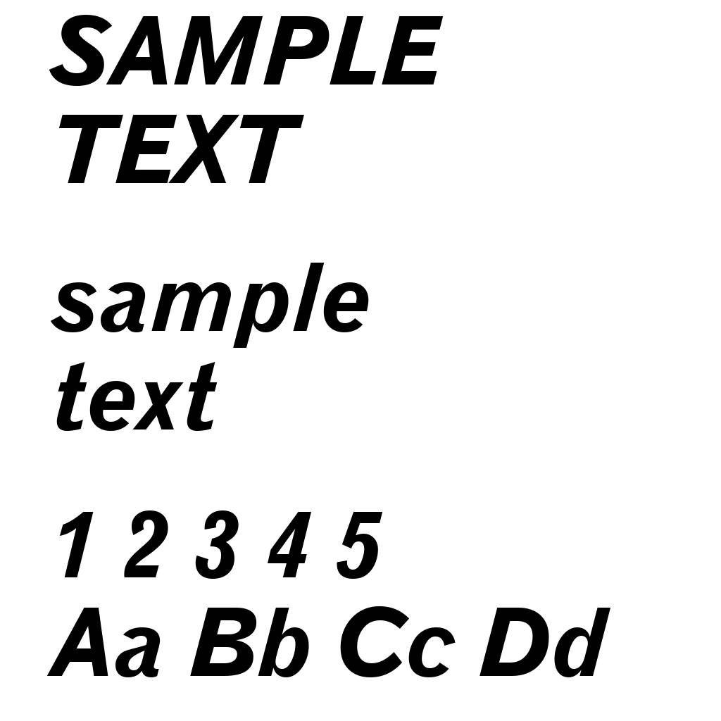 Gothic 720 Bold Italic BT