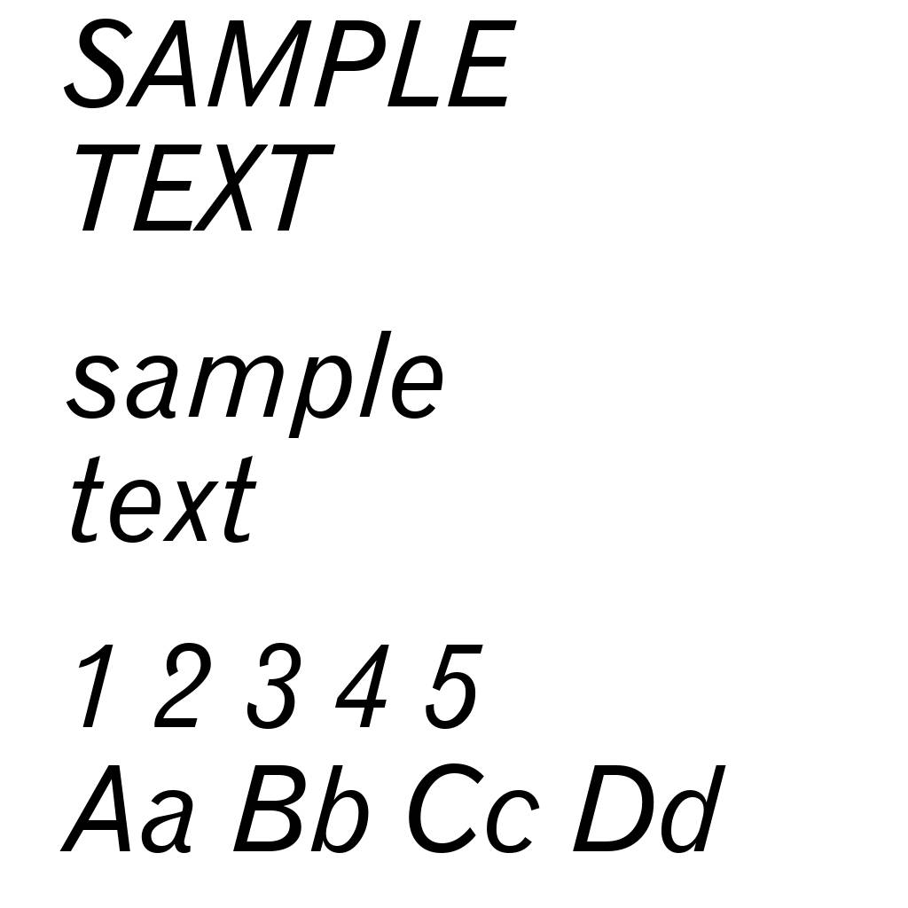 Gothic 720 Italic BT
