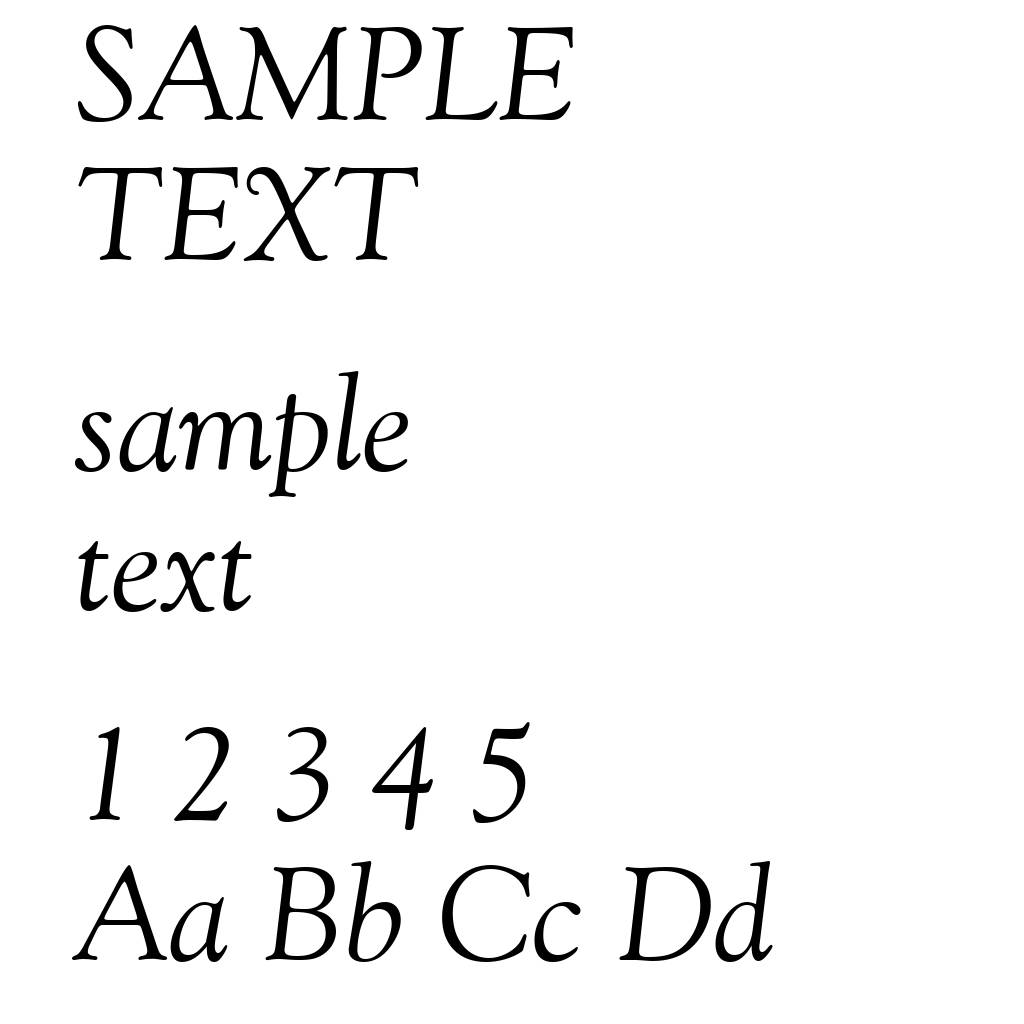 Goudy Old Style Italic BT