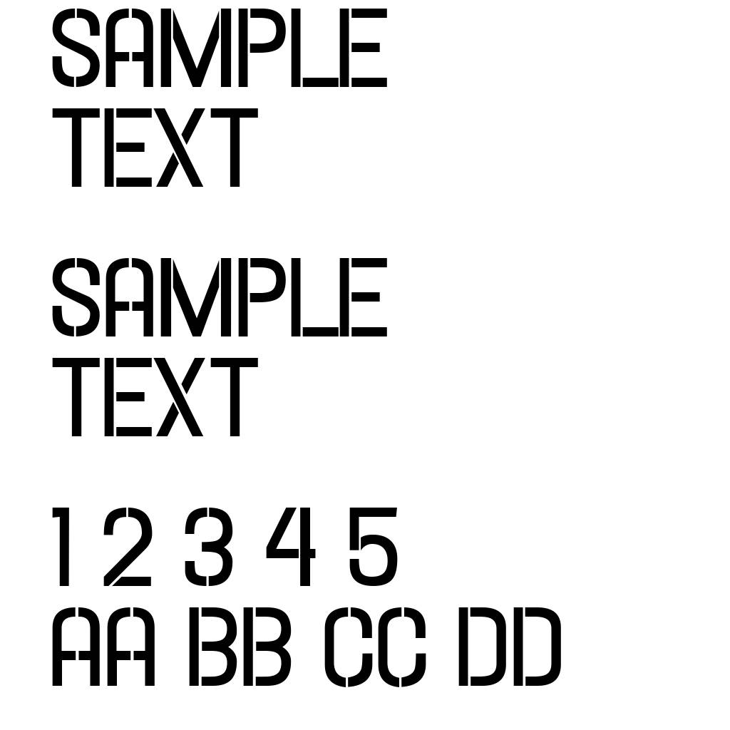 Hallandale Stencil Bold JL