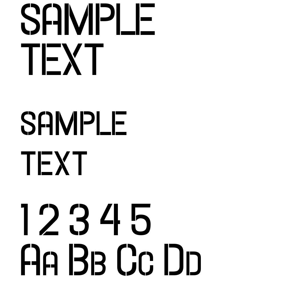 Hallandale Stencil Bold SC JL