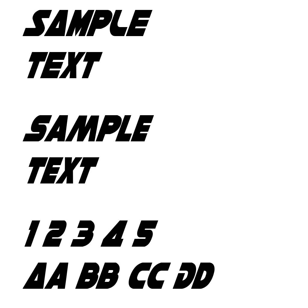 Han Solo Condensed Italic