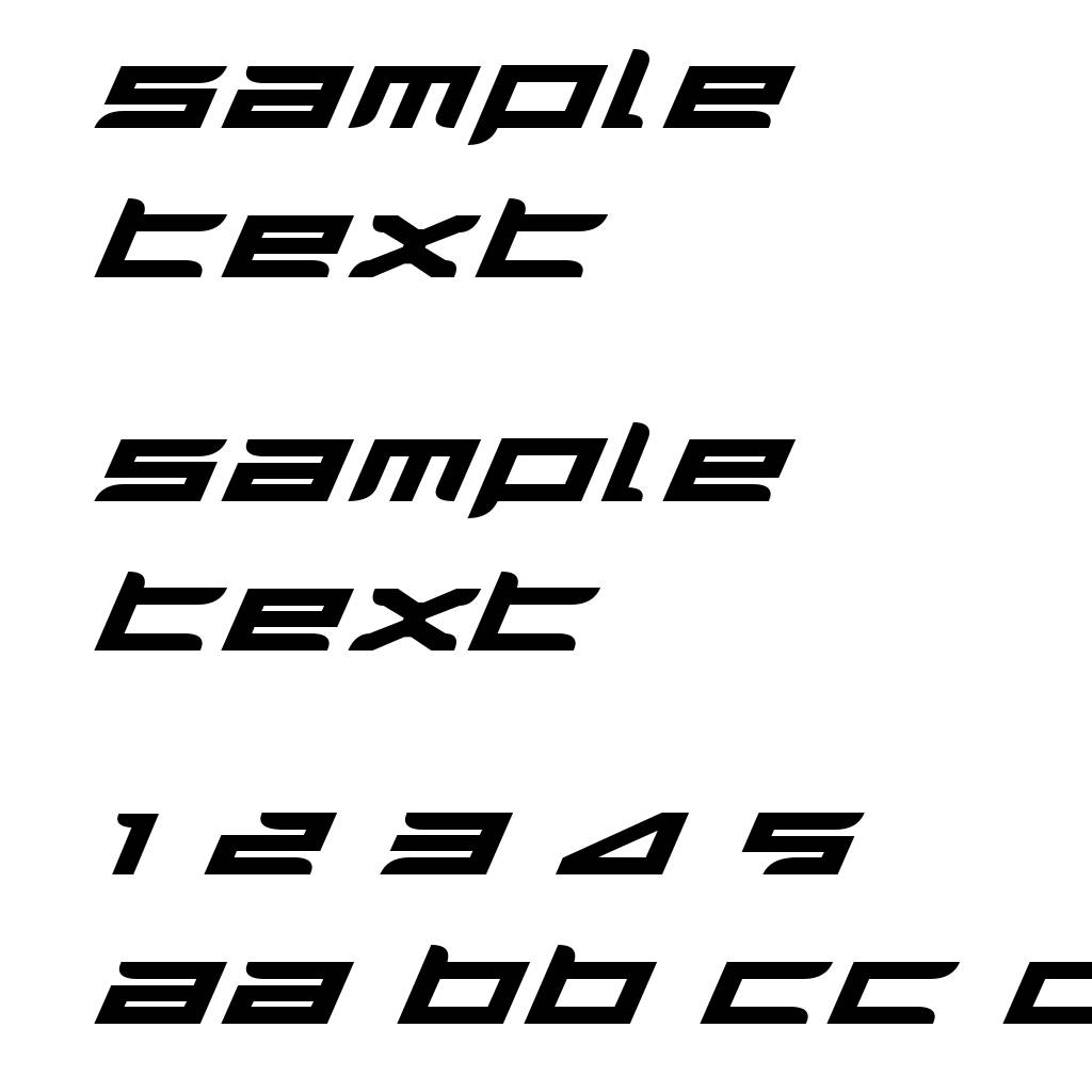 Harrier Bold Expanded Italic