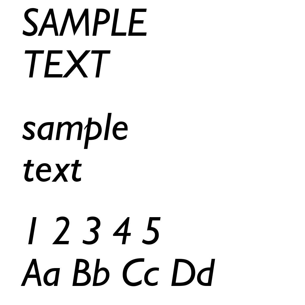 Humanist 521 Italic BT