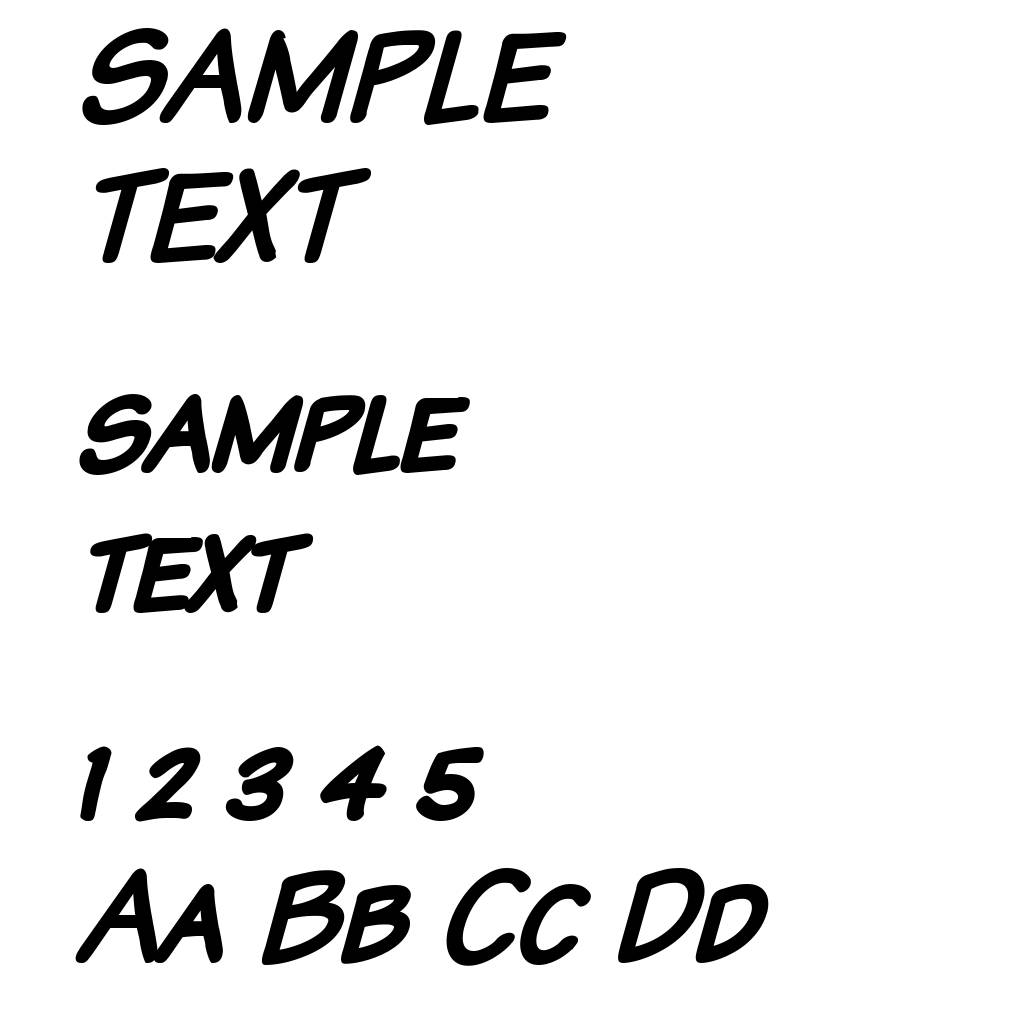 Komika Text Kaps Bold Italic