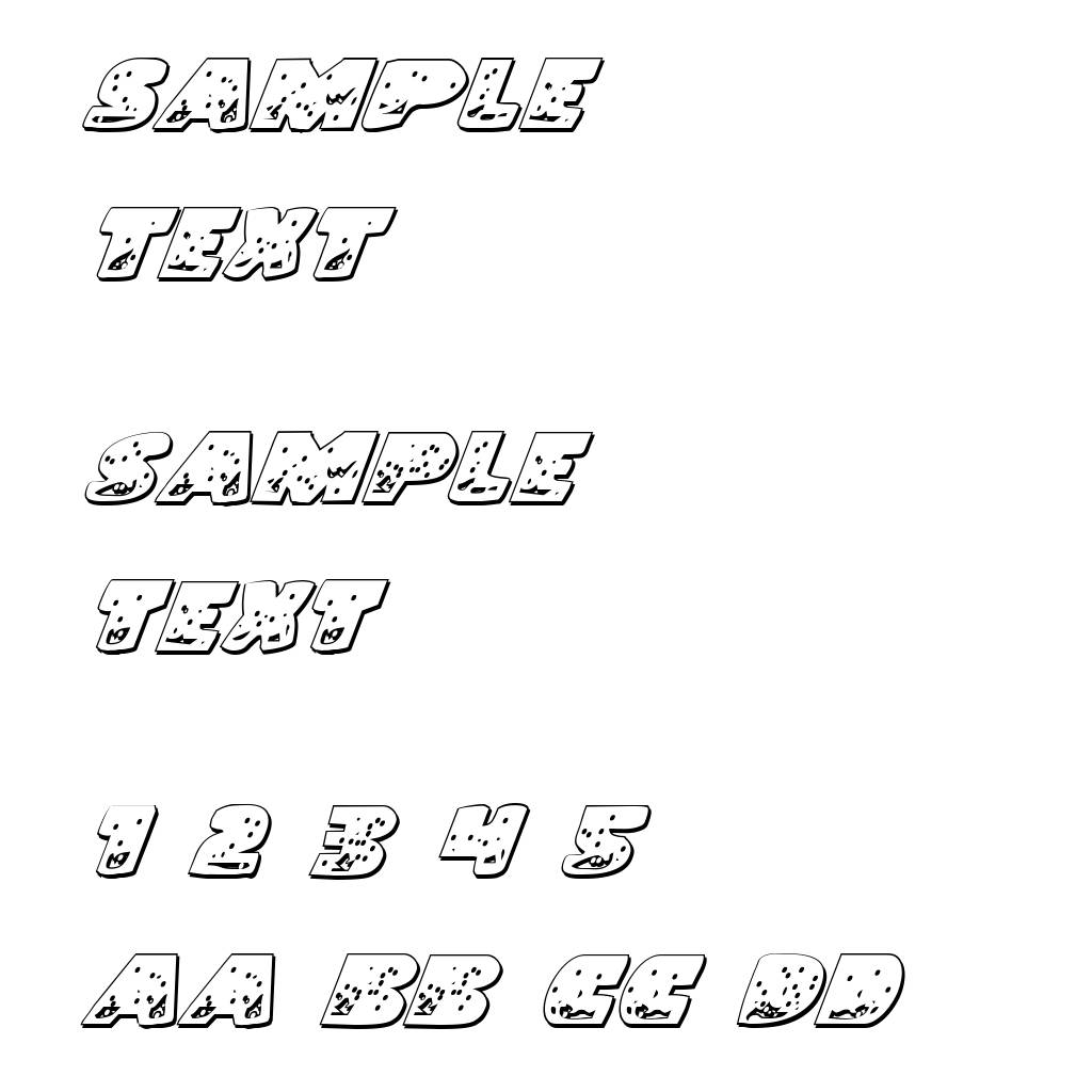 Land Shark Outline Italic