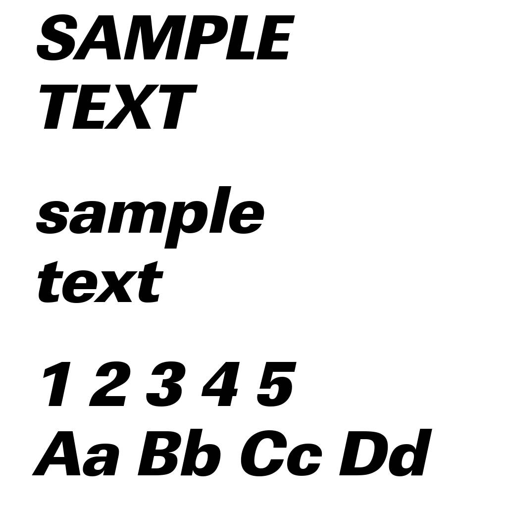 LinearStd-Heavy-Italic