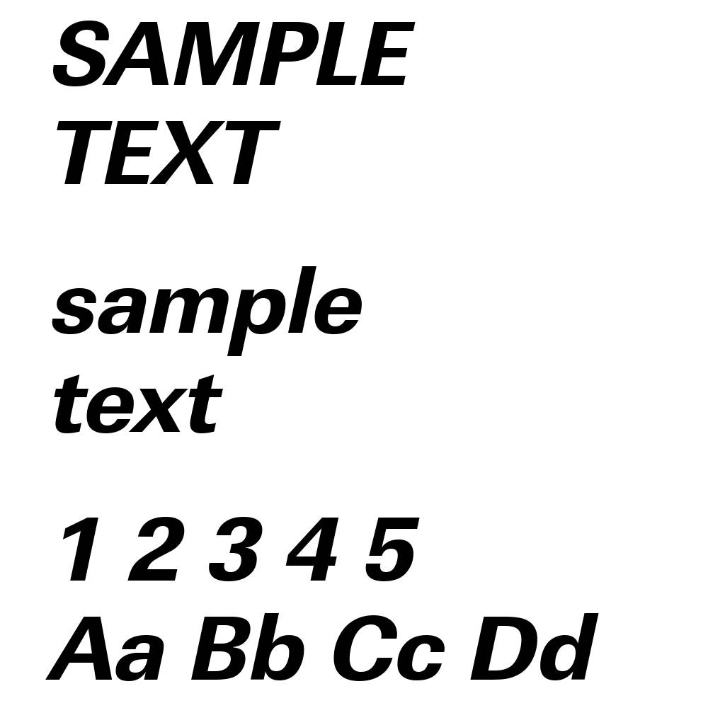LinearStd-Xbold-Italic