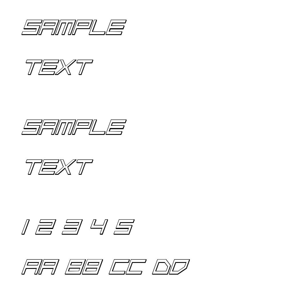 Low Gun Screen Outline Italic