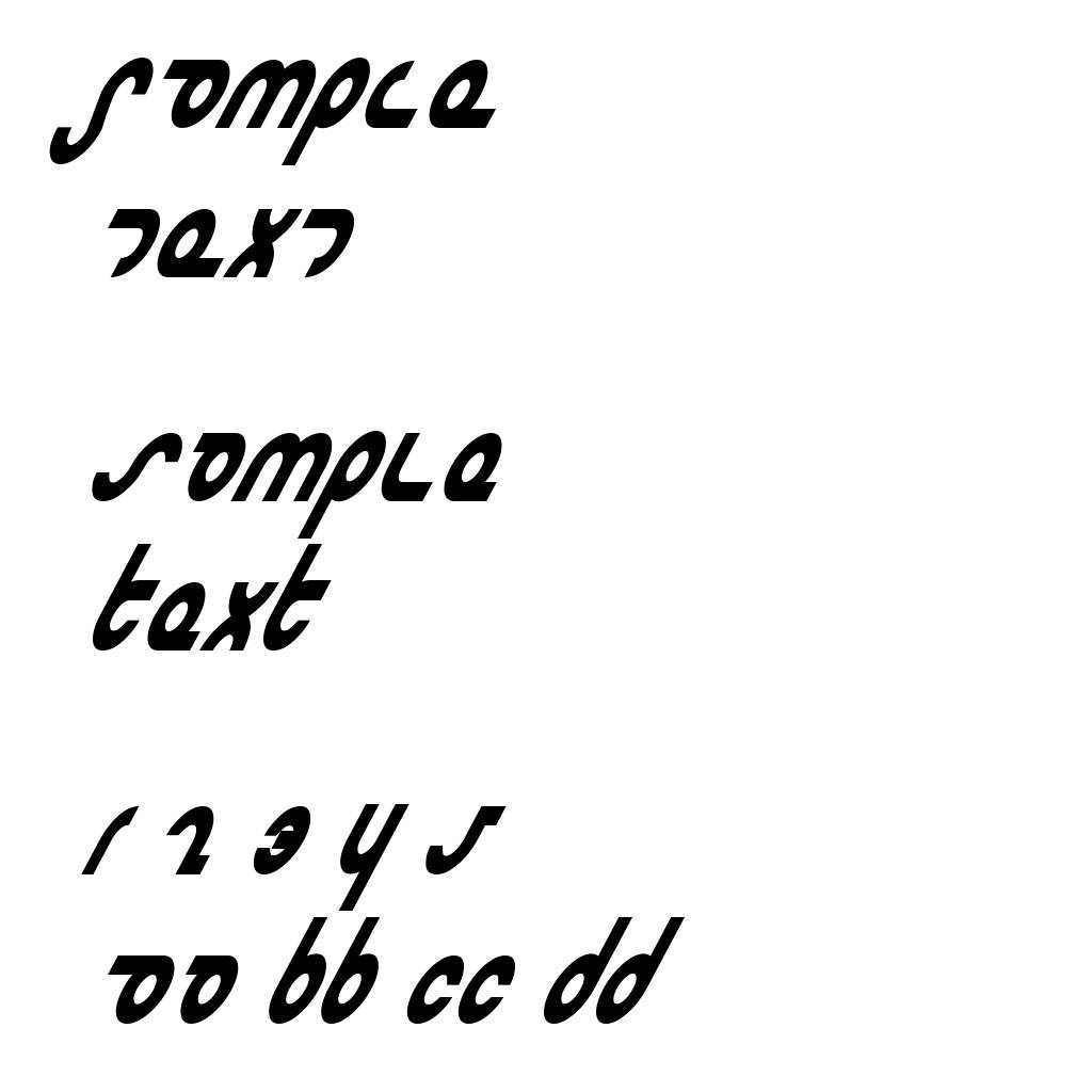 Masterdom Condensed Bold Italic