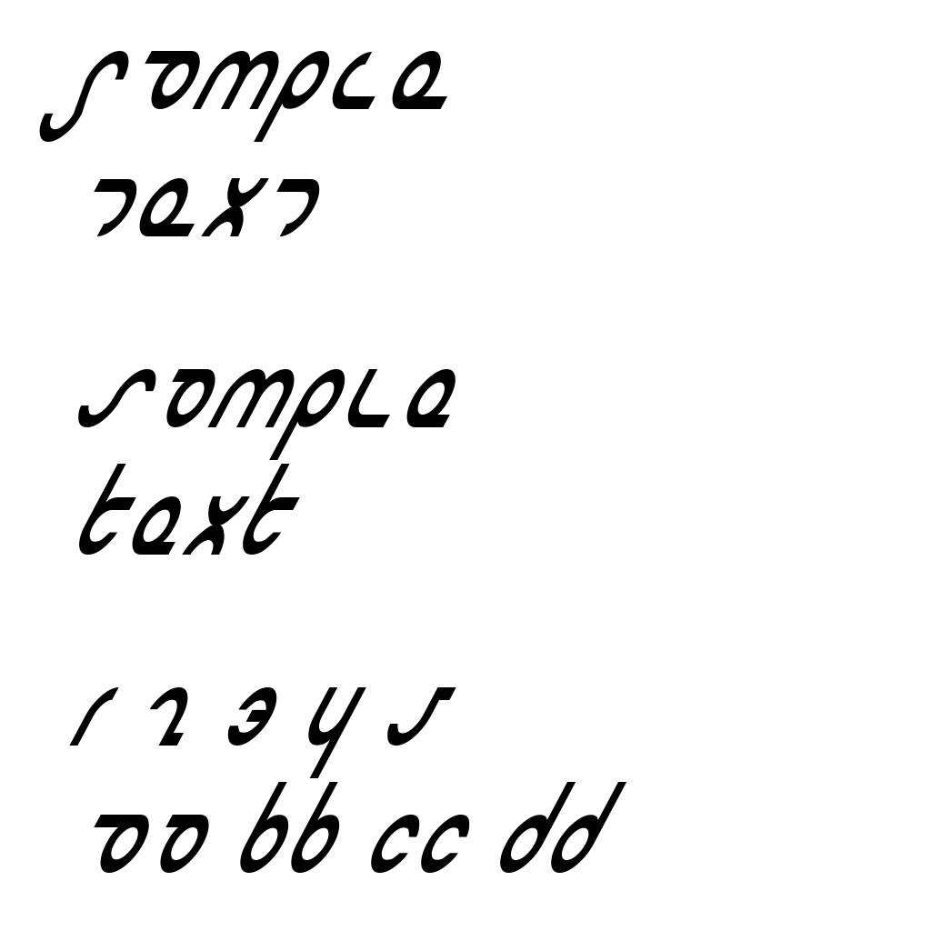 Masterdom Condensed Italic