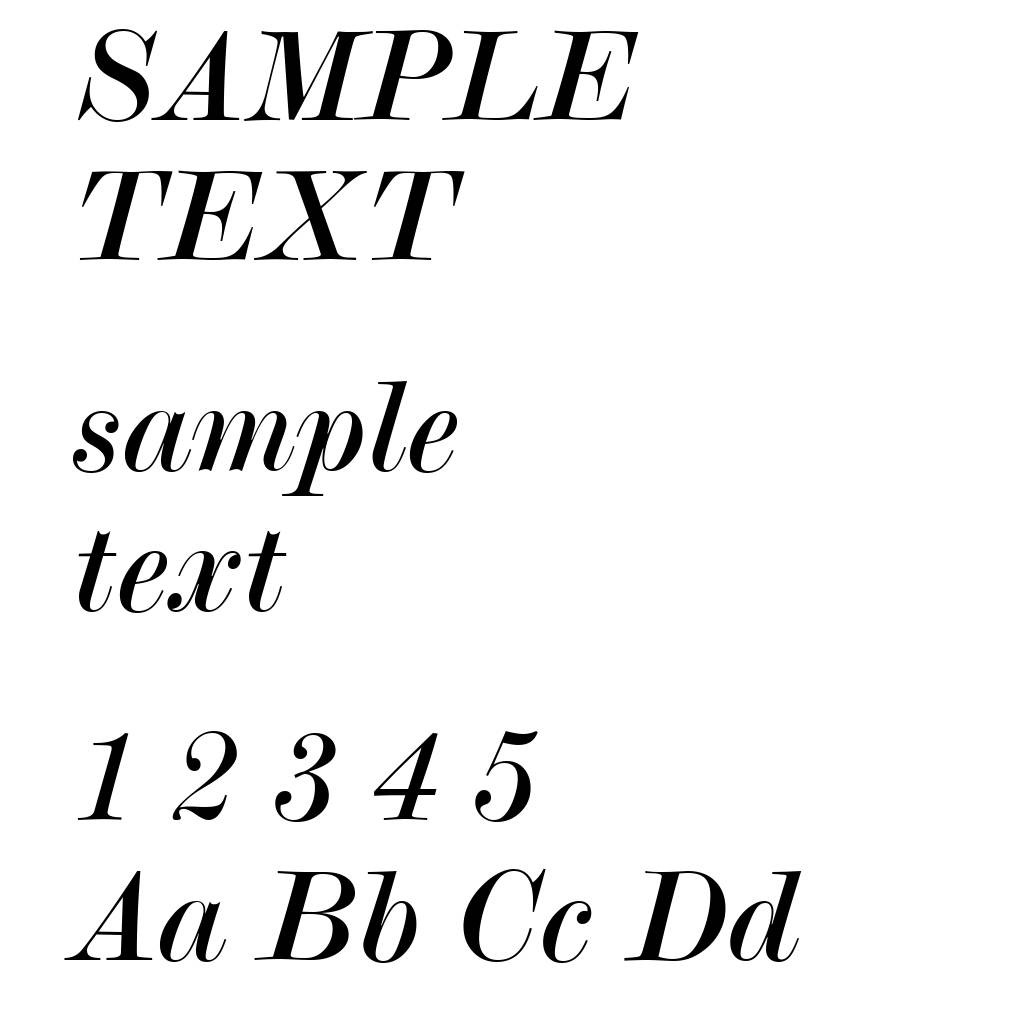 Modern No.20 Italic BT