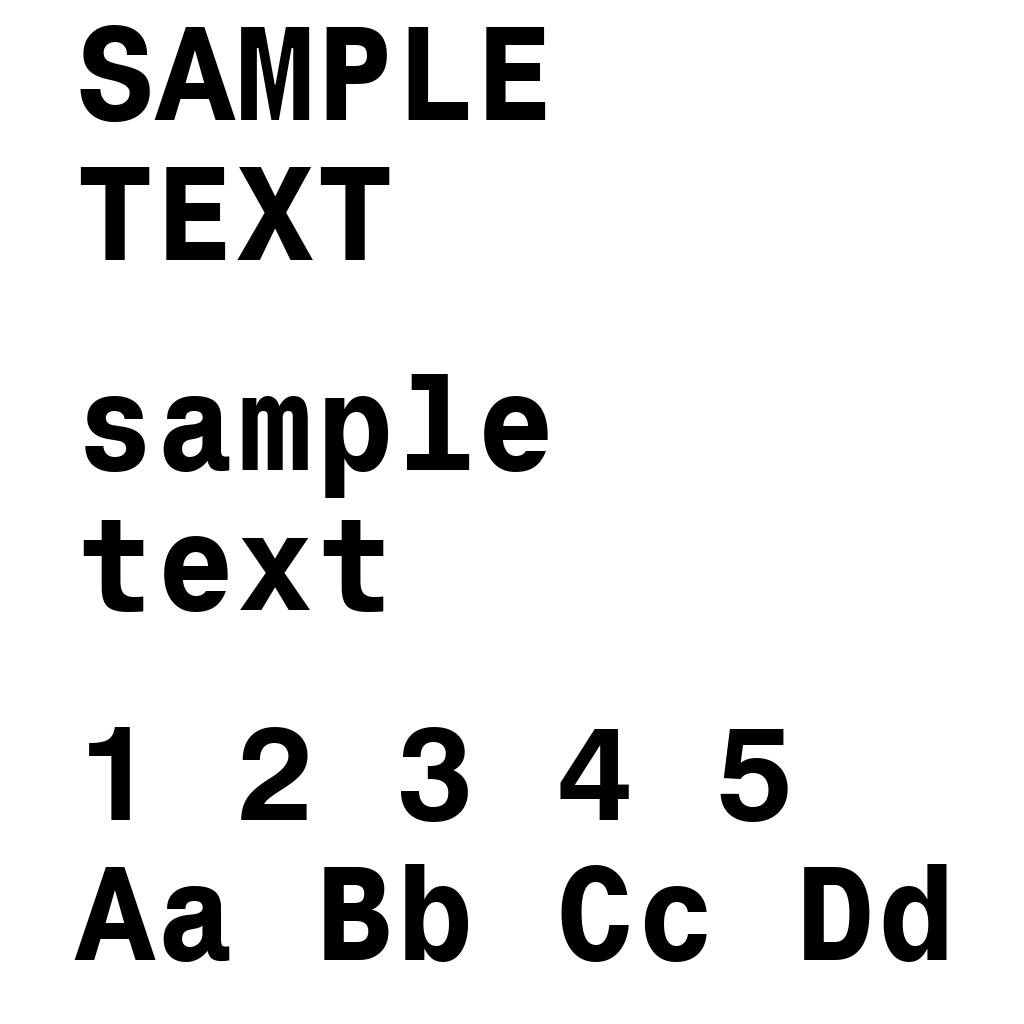 Monospace 821 Bold BT