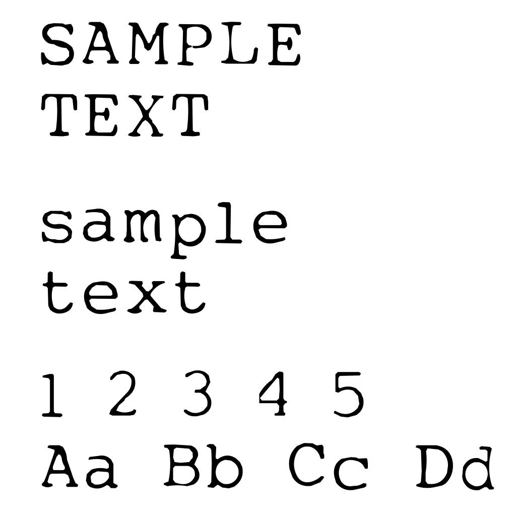 My type of font