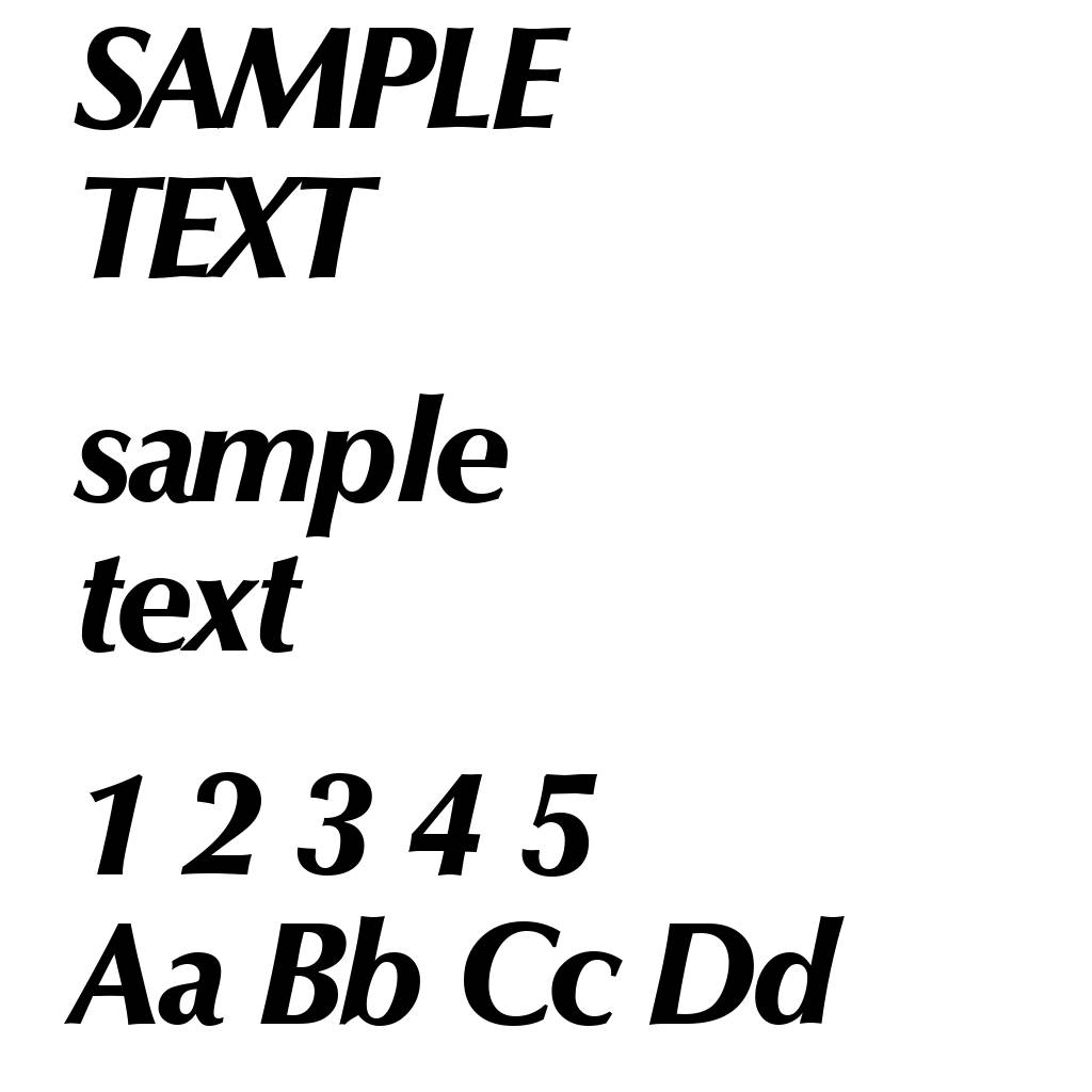 O801-Flare-Xbold-Italic