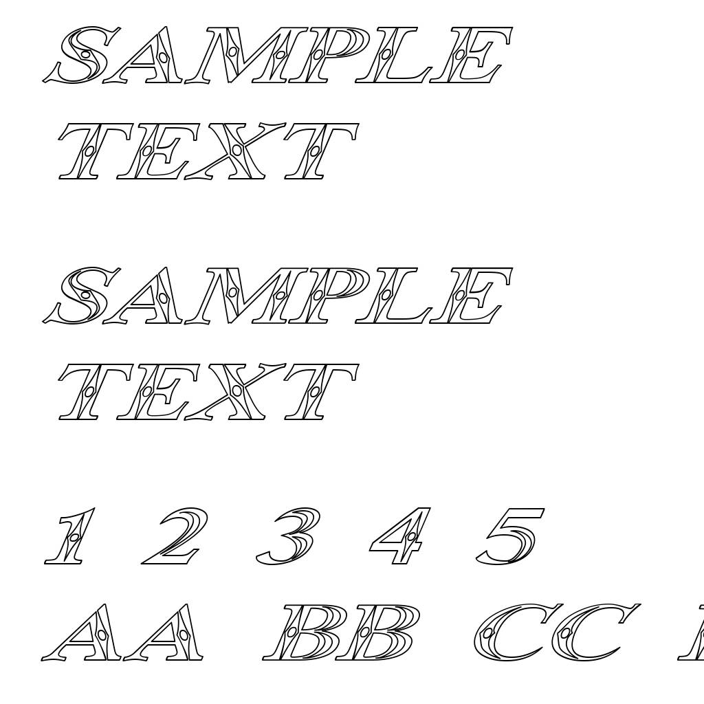 Occoluchi Italic Outline