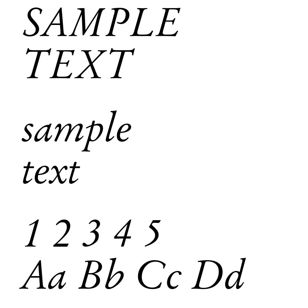 Original Garamond Italic BT