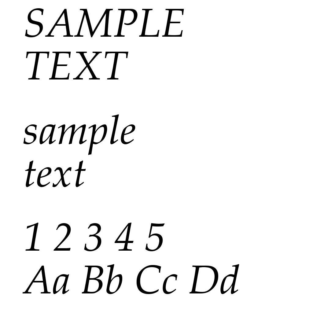 Palatino Linotype Italic