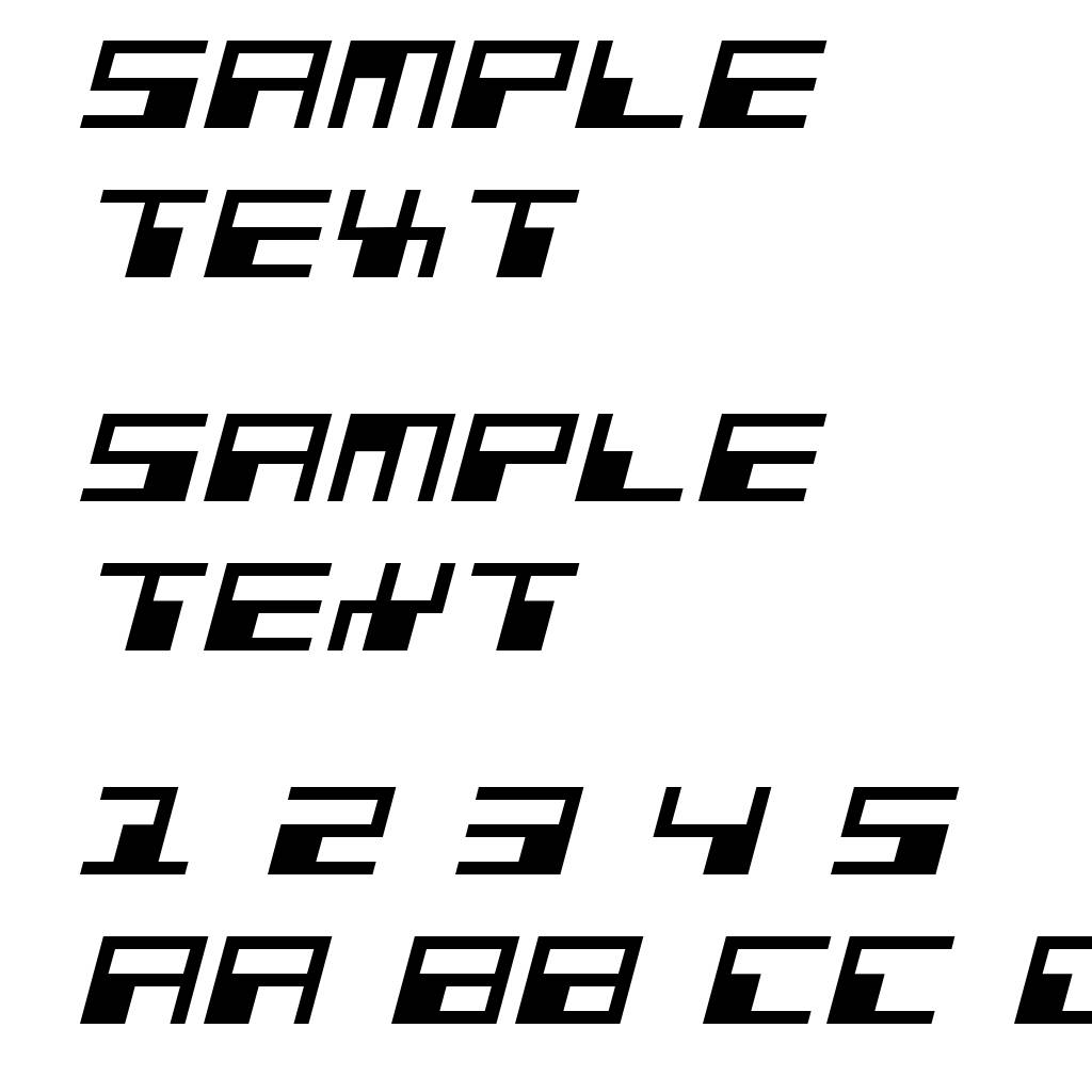 Phaser Bank Expanded Italic