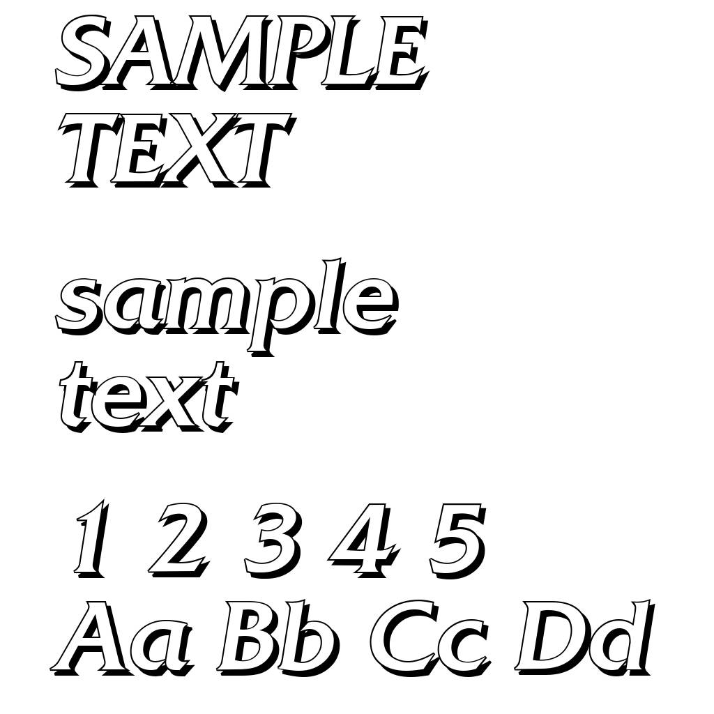QuadratShadow-Italic