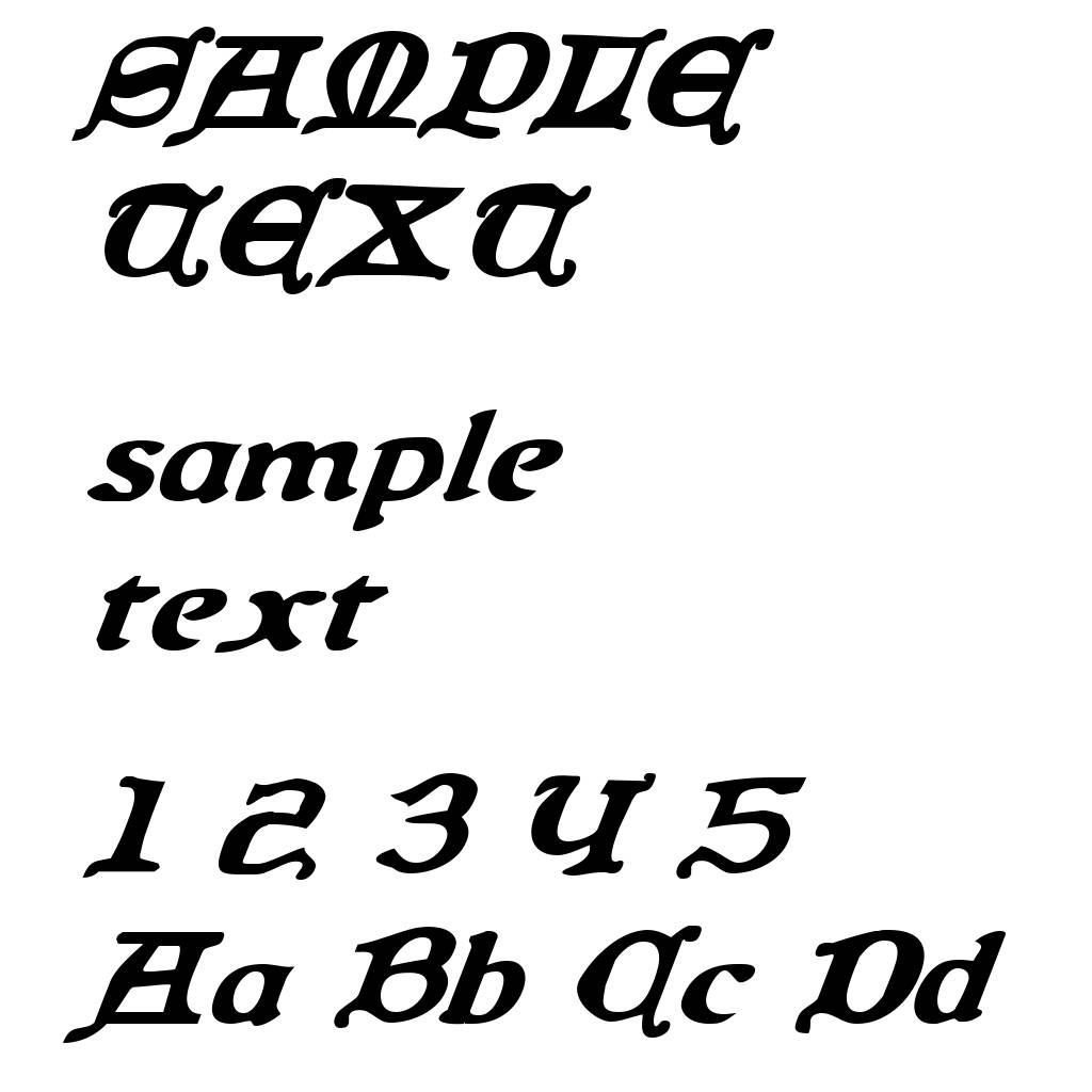 Queen & Country Bold Italic