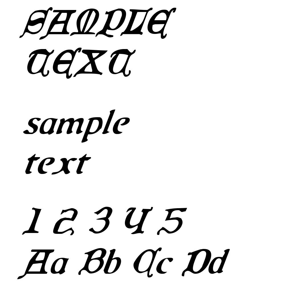Queen & Country Condensed Italic