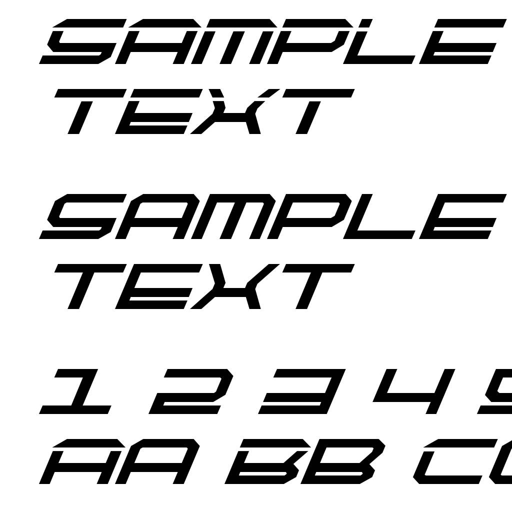 QuickTech Bold Italic