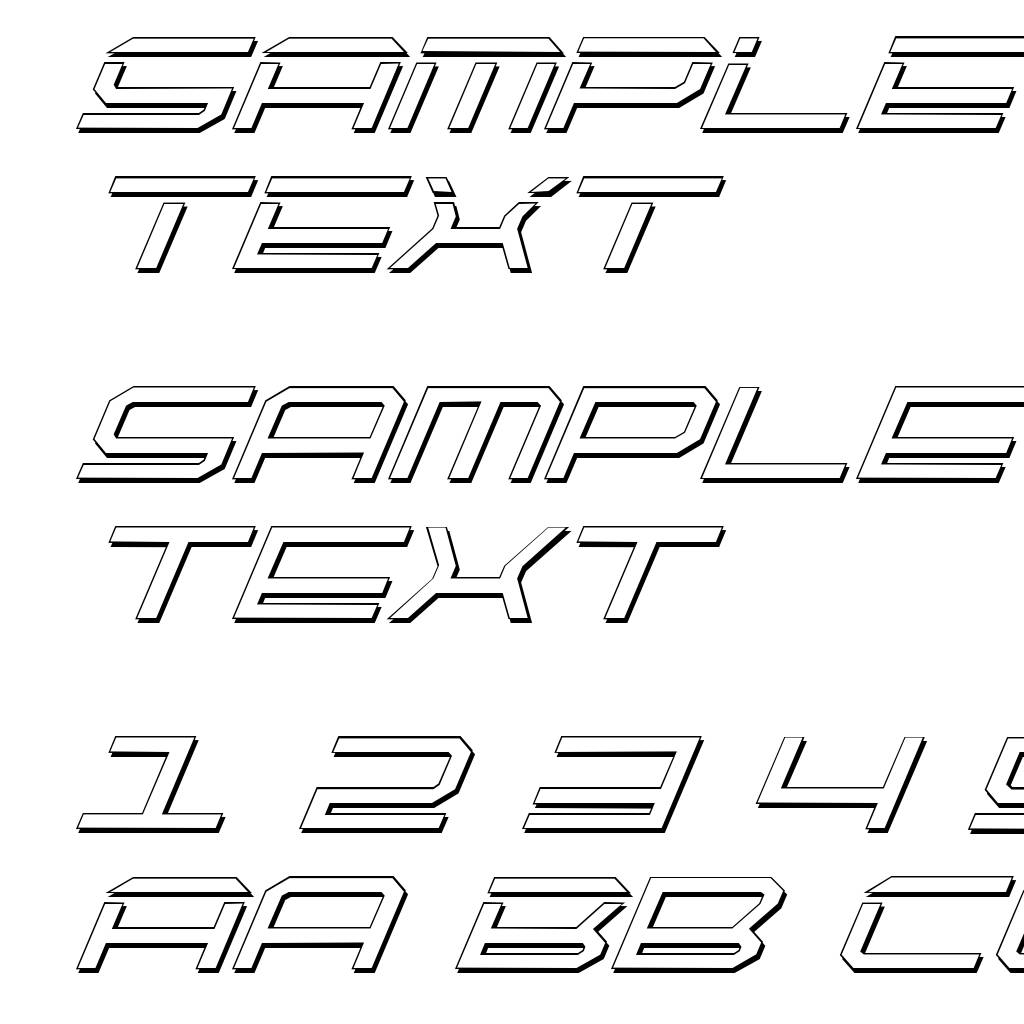 QuickTech Shadow Italic