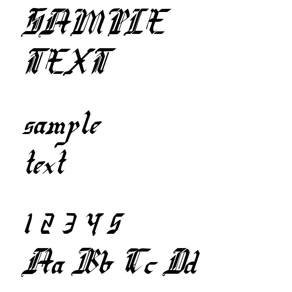 Redcoat Condensed Italic
