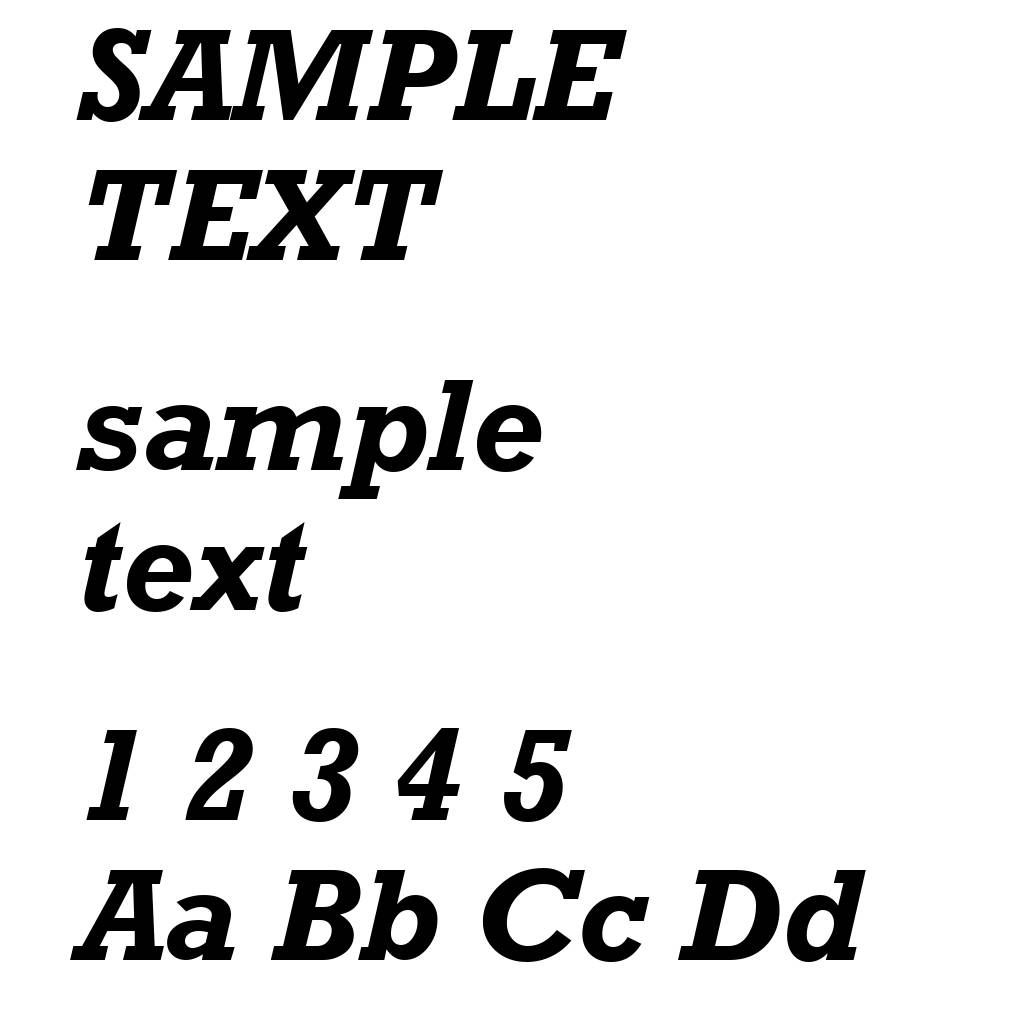 Rockwell Bold Italic