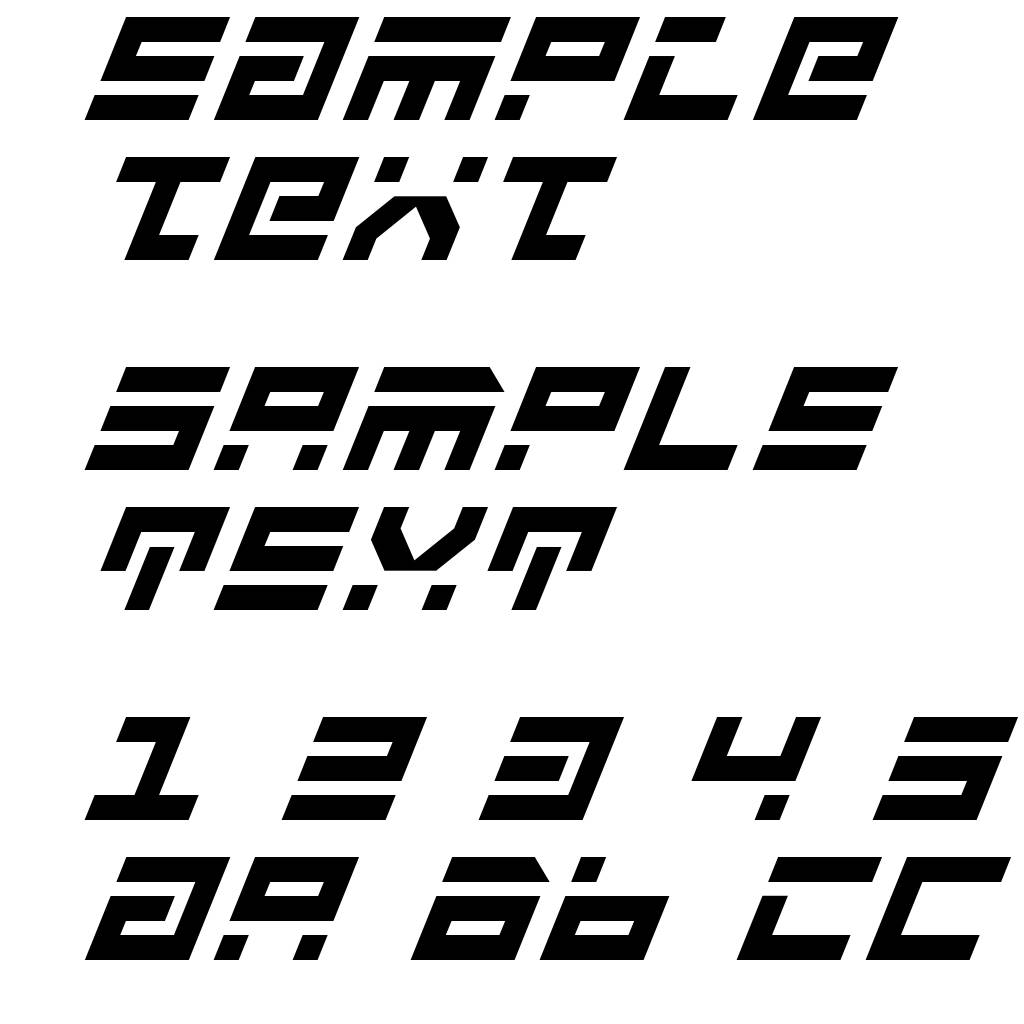 Rocket Type Bold Italic