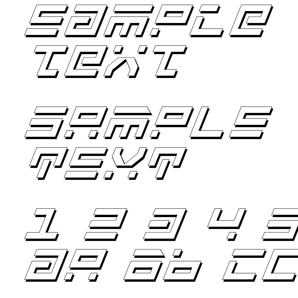 Rocket Type Shadow Italic