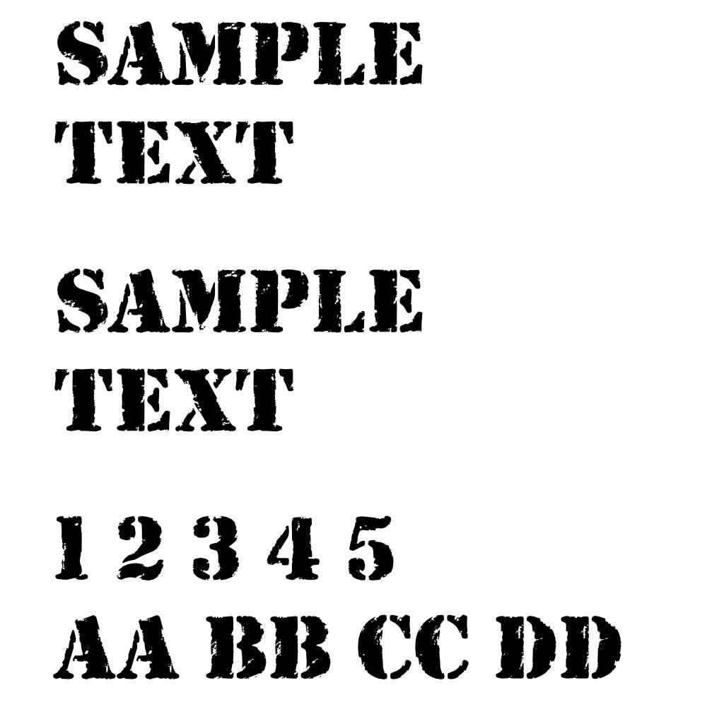 Rubber Stamp LET Plain