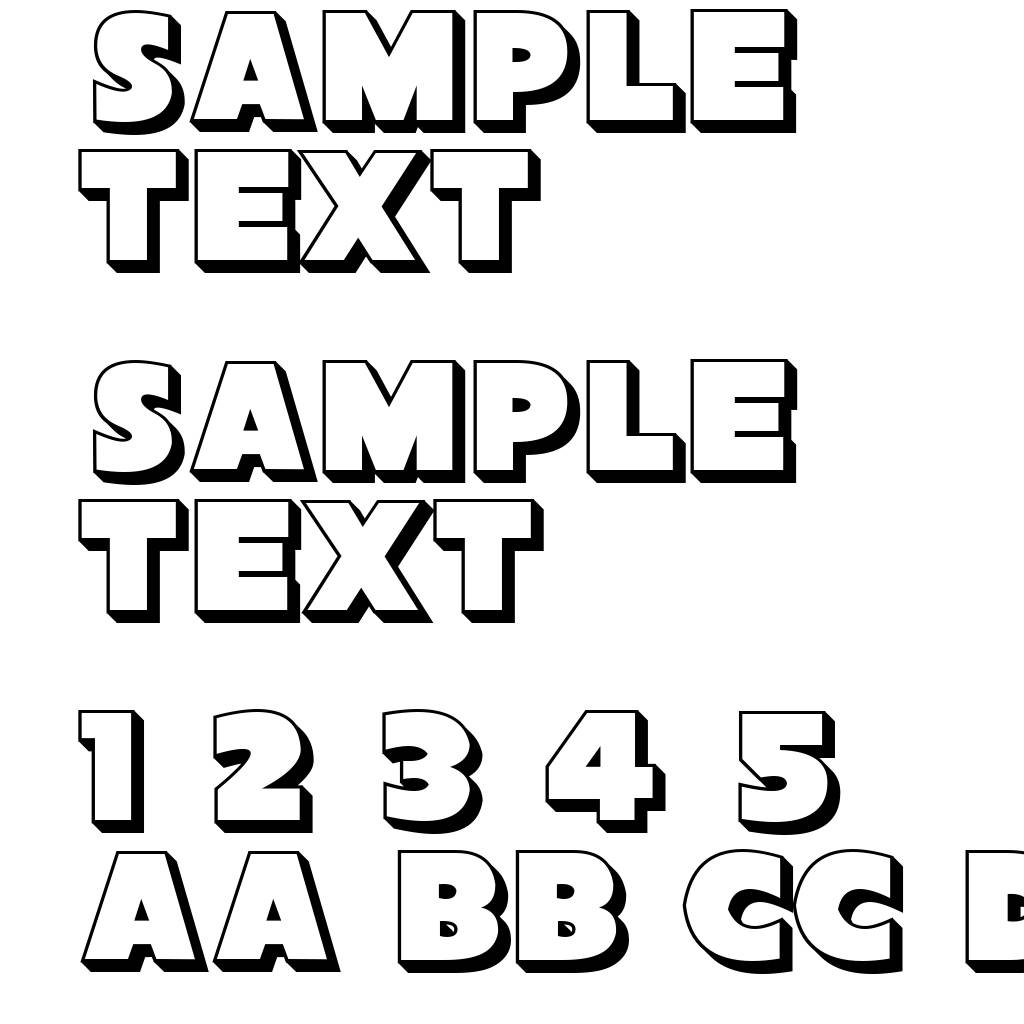 Sans Poster Bold 3D JL