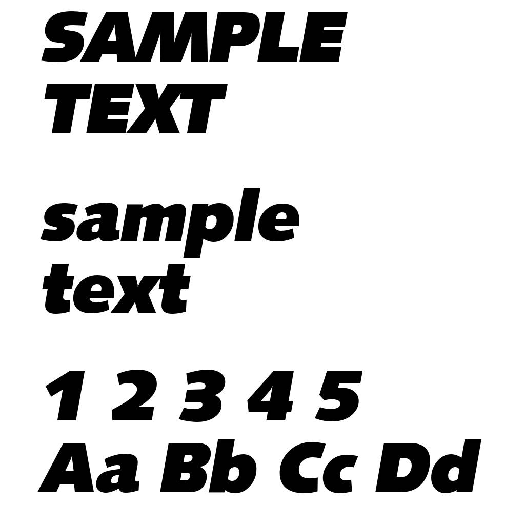 SaxonySerial-Heavy-Italic
