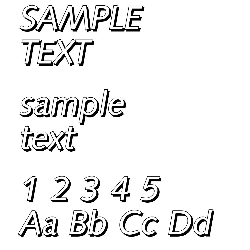 SaxonyShadow-Italic